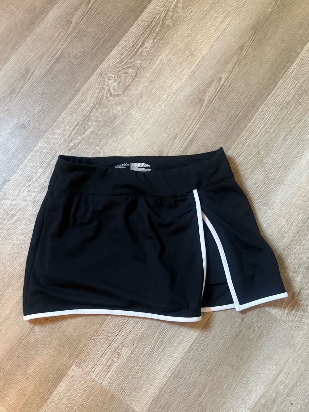 wild fable Black Mini Skort with White Trim